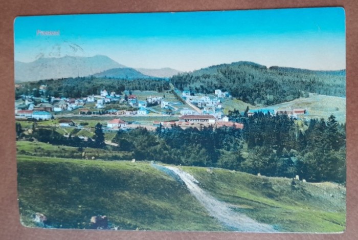 Carte postala, Predeal vedere generala, 1912