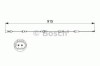 Senzor de avertizare,uzura placute de frana BMW Seria 5 (F10, F18) (2009 - 2016) BOSCH 1 987 473 509