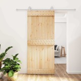 Cumpara ieftin Usa glisanta Natural si Alb 90 x 210 cm Lemn de Pin Solid