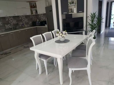 Set LID 111 din lemn masa + 6 scaune foto