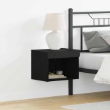 vidaXL Cabinet TV Pe perete Stejar negru 40 x 30 x 30 cm Lemn compozit