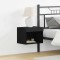 vidaXL Cabinet TV Pe perete Stejar negru 40 x 30 x 30 cm Lemn compozit 863102