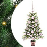 vidaXL Brad de Crăciun cu 150 LED cu suport Verde 65 cm PE 3396293