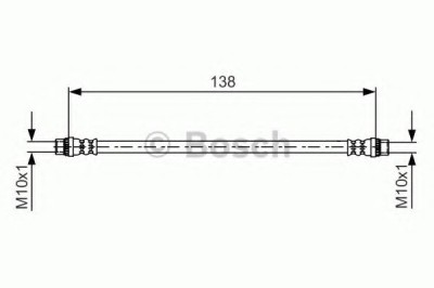 Conducta / cablu frana RENAULT MEGANE III Hatchback (BZ0) (2008 - 2016) BOSCH 1 987 481 625 foto
