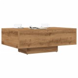 Gossi masuta de cafea, stejar artizanal, 85x55x31 cm lemn prelucrat