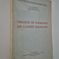 Carte veche I C Bratianu Origines et formation de l'unite roumaine contine harti