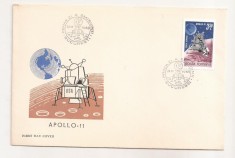 P1 Plic FDC-Prima zi a emisiunii - Apollo 11, necirculat 1969 foto