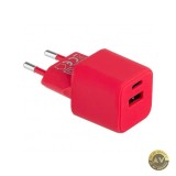 Incarcator Retea Colorum CLS30-AC-02 30W 3A 1 x USB-A - 1 x USB-C Magenta
