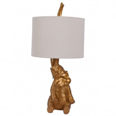 Lampa de masa cu un elefant auriu CW218