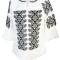 Bluza dama tip ie R 25, marime 2XL, alb/bej