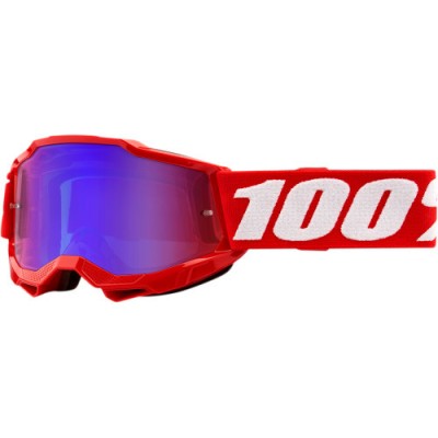 Ochelari cross/atv 100% Accuri 2 Copii, lentila oglinda, culoare rama rosu Cod Produs: MX_NEW 26012872PE foto