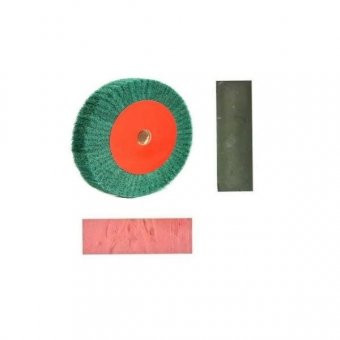 Disc slefuit cu pasta roz si pasta verde , diametrul 150 mm foto