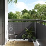 vidaXL Paravan pentru balcon, antracit, 600x100 cm, poliratan 156246