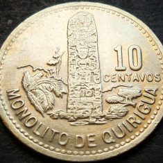 Moneda exotica 10 CENTAVOS - GUATEMALA, anul 1978 * cod 4796 = A.UNC