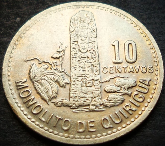 Moneda exotica 10 CENTAVOS - GUATEMALA, anul 1978 * cod 4796 = A.UNC