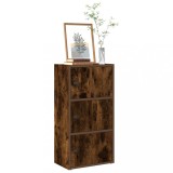 VidaXL Bibliotecă, stejar fumuriu, 40x24x77 cm, lemn prelucrat 860368