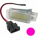 Lampa LED lumina roz iluminat interior/portiere/pedale VW Golf 5, 6, 7, Plus, Sportsvan, Phaeton, Polo, Sharan, T-Cross, T-Roc, Scirocco, Passat B5, B