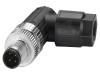 Conector M12 cu 4 pini, IP65, tip push-lock, cod A