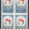 ROMANIA 1972 LP 786 SEMICENTENARUL U.T.C. BLOC 4 TIMBRE MNH