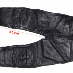 Pantaloni moto piele Cafe Racer barbati marimea 19(cca. XS-S)