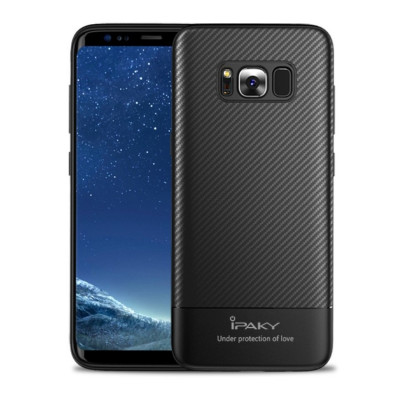 Husa SAMSUNG Galaxy S8 - Ipaky Carbon (Negru) foto