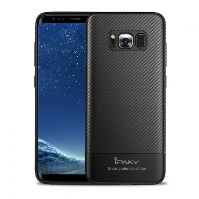 Husa SAMSUNG Galaxy S8 - Ipaky Carbon (Negru)