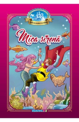 Carte de colorat - Mica sirena foto