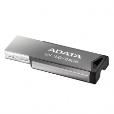 MEMORIE USB 3.2 ADATA 64 GB clasica carcasa metalica argintiu AUV350-64G-RBK