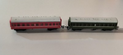 2 VAGOANE PT. TRENULET ELECTRIC SCARA TT 12 MM - CAILE FERATE RUSESTI CCCP foto
