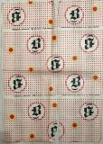Anii 70 Hartie ambalaj / de impachetat Magazin Universal BUCURESTI, BARATIEI 2, comunism, epoca aur, comert socialist, colectie, cadou 70 x 50 cm