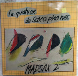 LP QUATUOR DE SAXOPHONES:MADSAX 2/1982:JL.Chautemps/J.DiDonato/F.Jeanneau/P.Mate, VINIL, Jazz