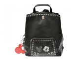 Rucsac DESIGUAL negru, SAKP06, din piele ecologica
