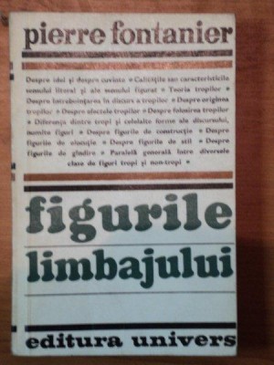 FIGURILE LIMBAJULUI de PIERRE FONTANIER , 1977 foto