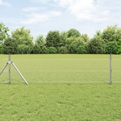 Gard hexagonal vidaXL 0.4x10 m Oțel galvanizat foto