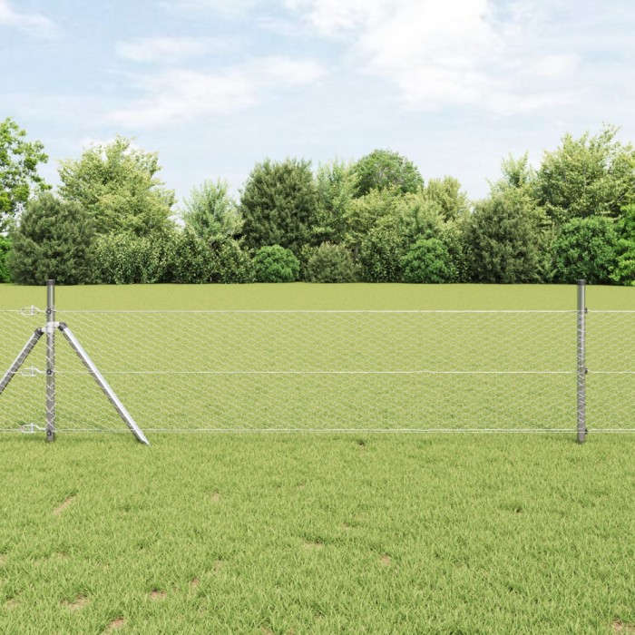 Gard hexagonal vidaXL 0.4x10 m Oțel galvanizat