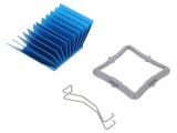 Radiator Extrudat cu Aripioare BGA Albastru 32,5mm 2,7&deg;C/W