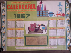 Calendar vechi romanesc 1967 RPR perioada comunista foto