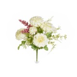 Cumpara ieftin Buchet flori artificiale albe roz verzi 30 cm