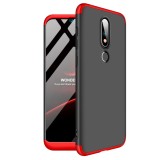 Husa NOKIA 6.1 (2018) - GKK 360 Full Cover (Rosu/Negru)