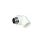 Cot 90 Cu Filet Metalic Exterior, Ppr Alb, 32X3/4"