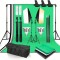 Kit studio foto,2 lumini softbox,suport fundal 2x3 m, 4 panze fundal, 2x bec LED 105W cu telecomanda + geanta transport