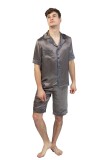 Pijama barbati din matase naturala 100% -19 momme 6 A calitate.
