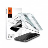 Folie pentru iPhone 15 Plus (set 2) - Spigen Glas.TR EZ FIT - Black