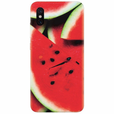 Husa silicon pentru Xiaomi Mi 8 Pro, S Of Watermelon Slice foto