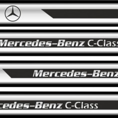 Set protectii praguri CROM - Mercedes-Benz C-Class