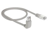 Patch cord RJ45 Cat 6a S/FTP, 0,5 m, LSZH, gri