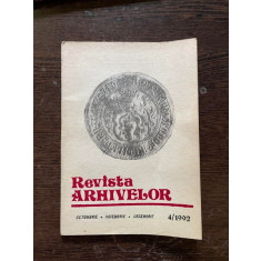 Revista Arhivelor Octombrie - Noiembrie - Decembrie 4 / 1992