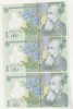 Bancnota 1 Leu 2005 (2006) UNC, Serie Consecutiva X3 - Colectie Numismatica