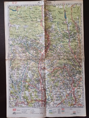 A3374N Hartă R&amp;acirc;mnicu V&amp;acirc;lcea &amp;icirc;ntocmită și executată de M D Moldoveanu, anii 1920 foto