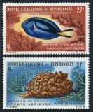 New Caledonia 1964 - Fauna marina, acvariul din Noumea (II), serie neuzata